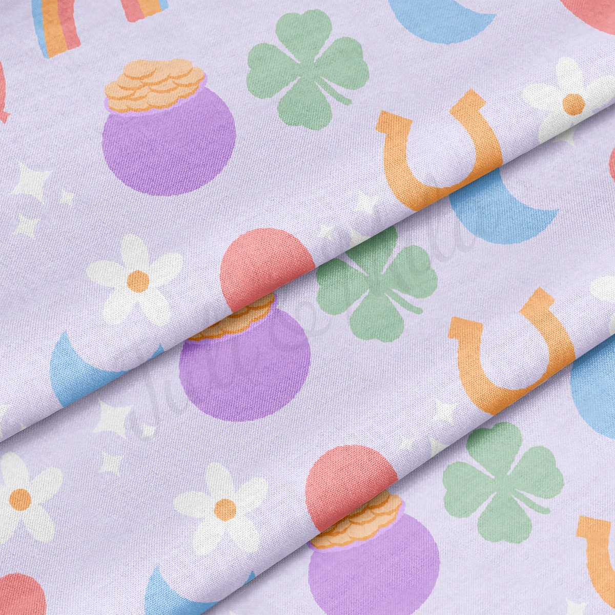 100% Cotton Fabric By the Yard Printed in USA Cotton Sateen -  Cotton CTN1250 St. Patrick's Day