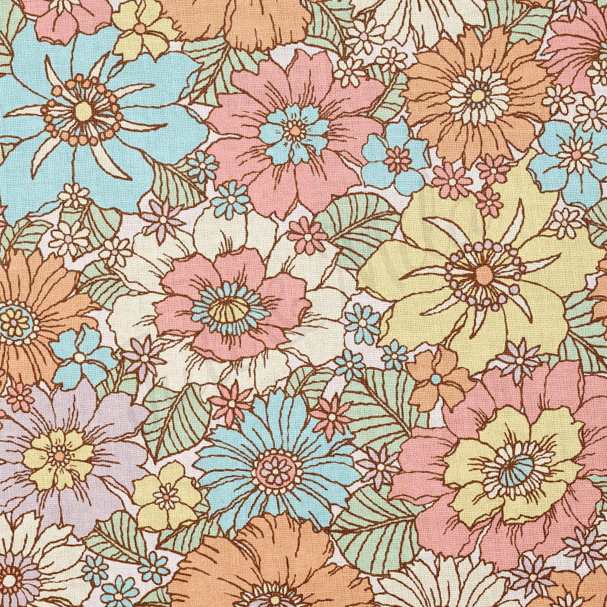 100% Cotton Fabric By the Yard Printed in USA Cotton Sateen -  Cotton  CTN530