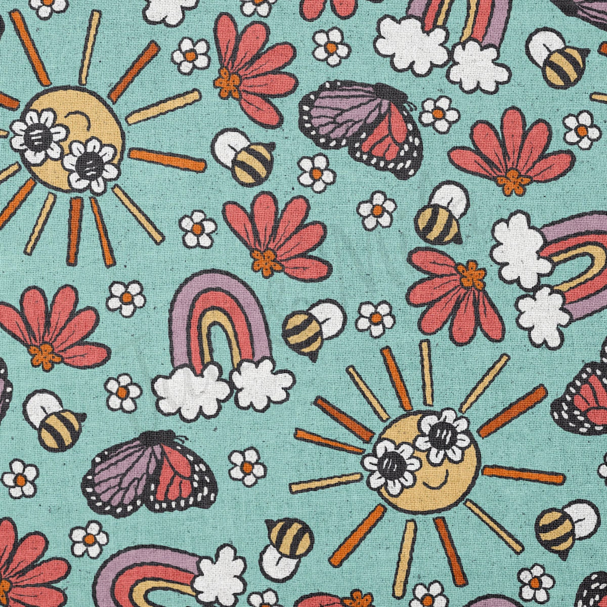 100% Cotton Fabric By the Yard Printed in USA Cotton Sateen -  Cotton  CTN1127