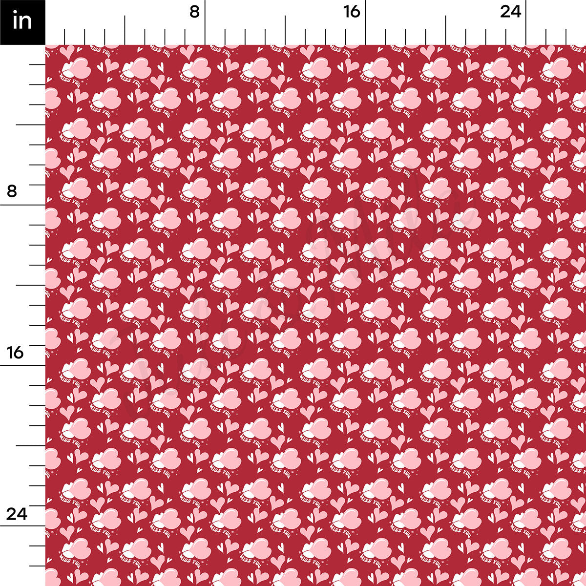 100% Cotton Fabric By the Yard Printed in USA Cotton Sateen -  Cotton CTN1332 Valentine's Day