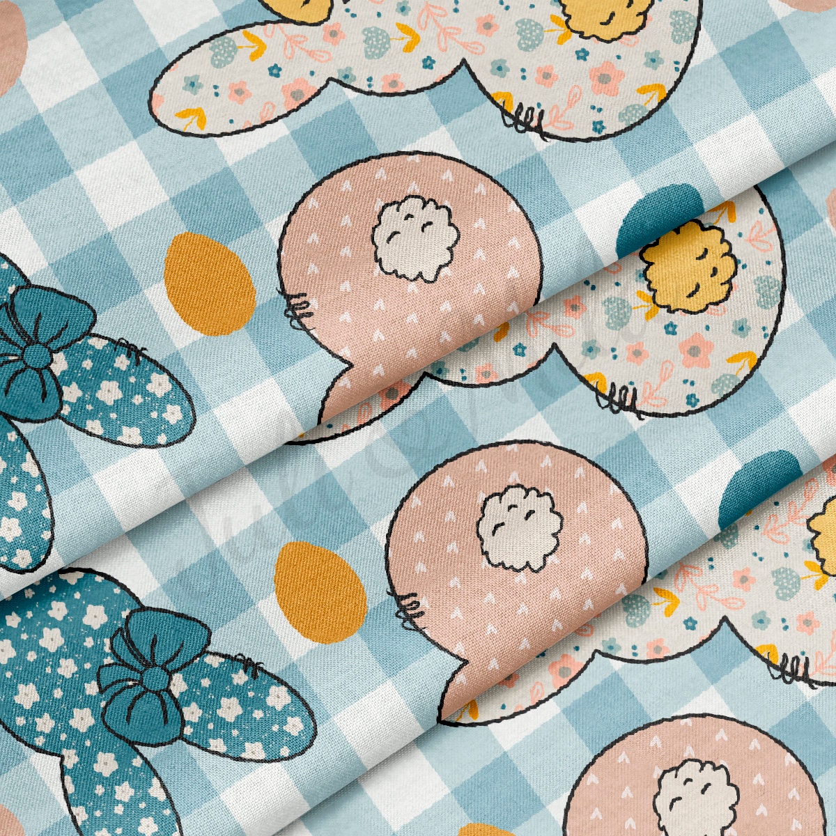 100% Cotton Fabric By the Yard Printed in USA Cotton Sateen -  Cotton  CTN1371
