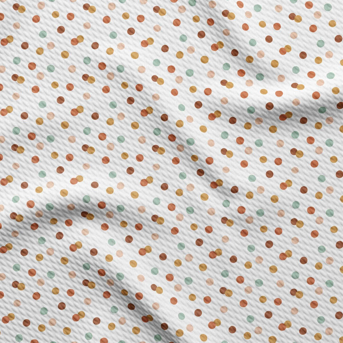 a close up of a polka dot fabric