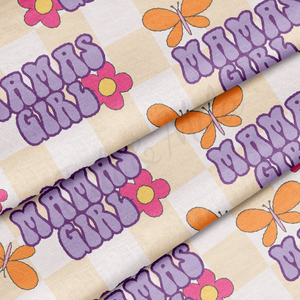 100% Cotton Fabric By the Yard Printed in USA Cotton Sateen -  Cotton CTN301 Mama's Girl