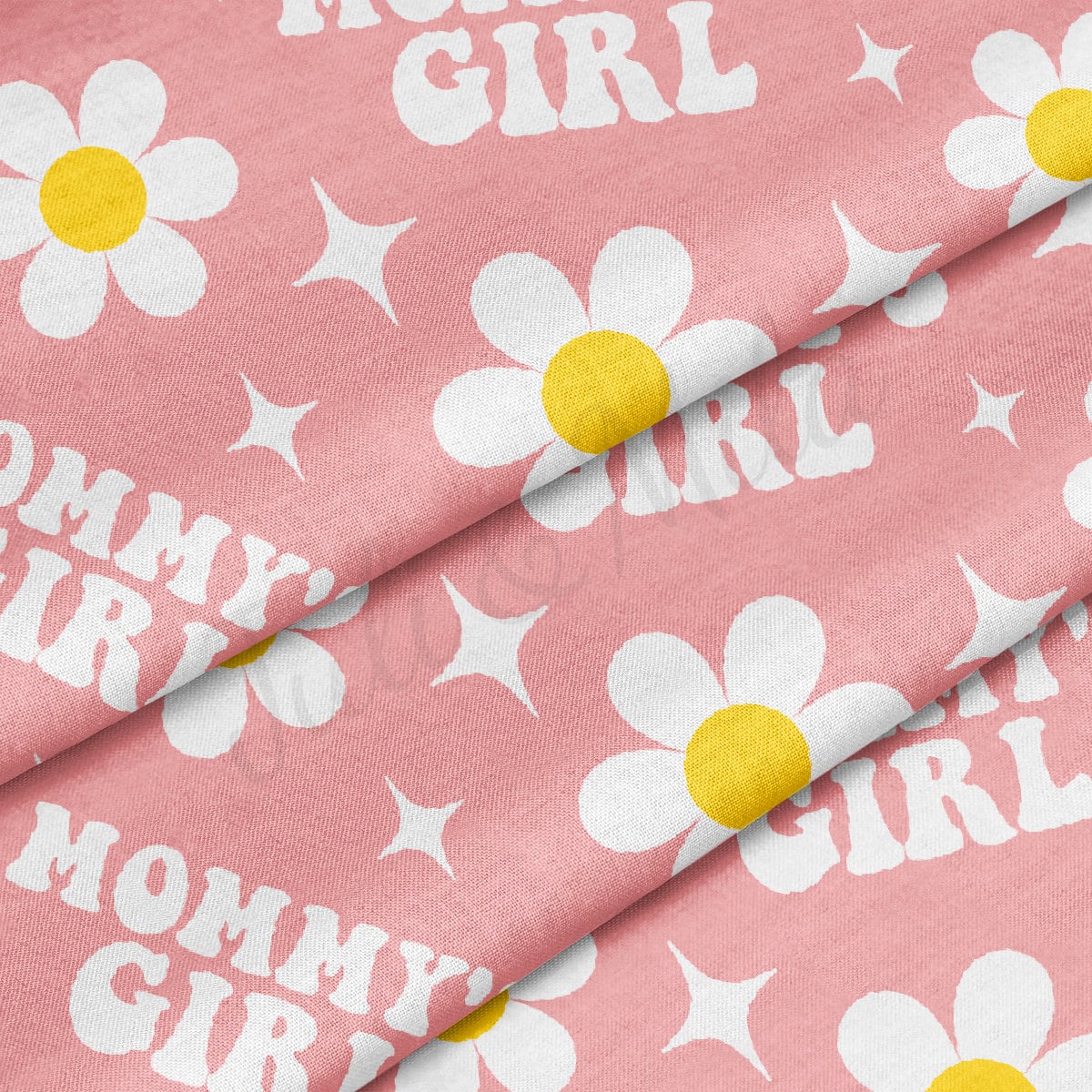 100% Cotton Fabric By the Yard Printed in USA Cotton Sateen -  Cotton CTN305 Mommy's Girl