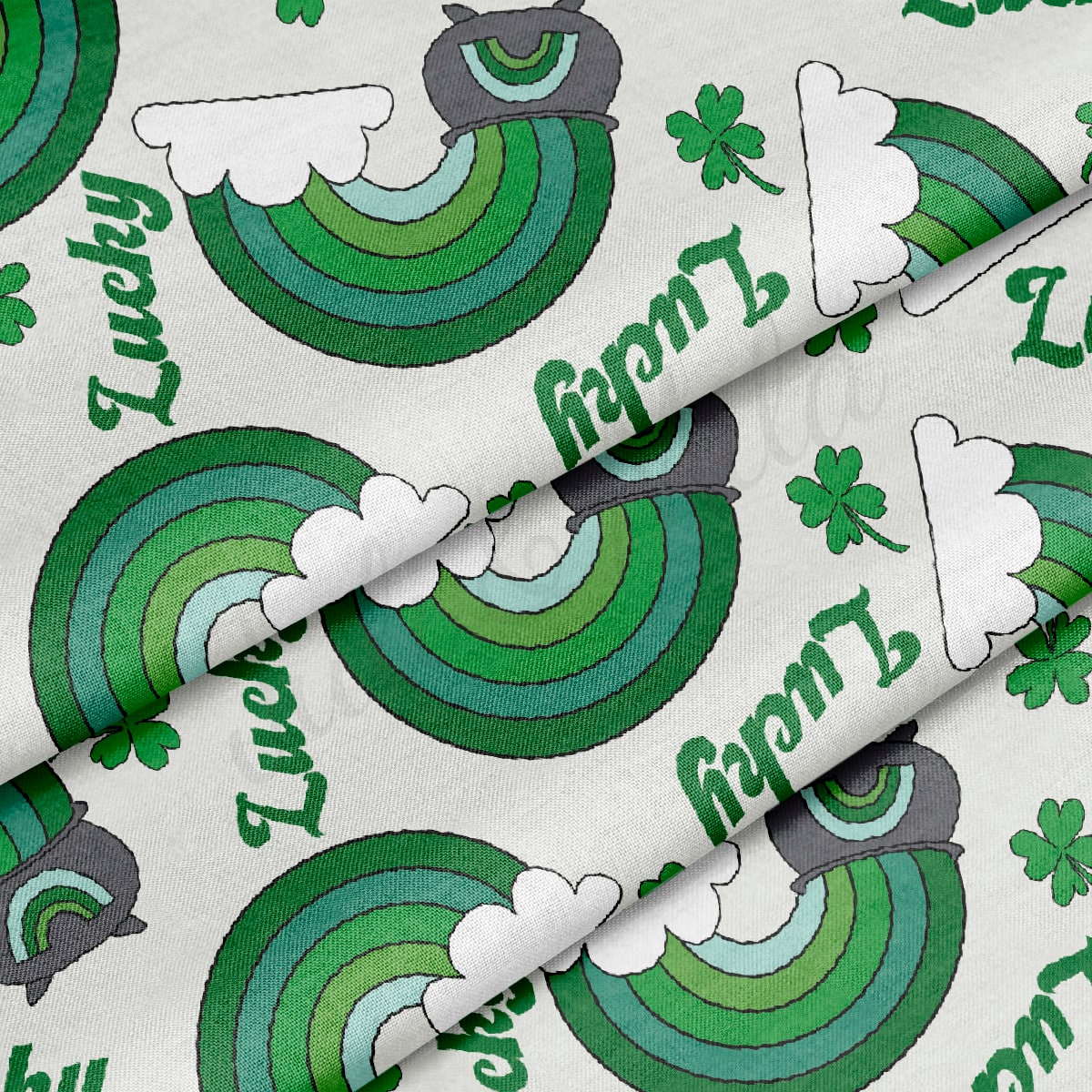 100% Cotton Fabric By the Yard Printed in USA Cotton Sateen -  Cotton CTN1088 St. Patrick's Day