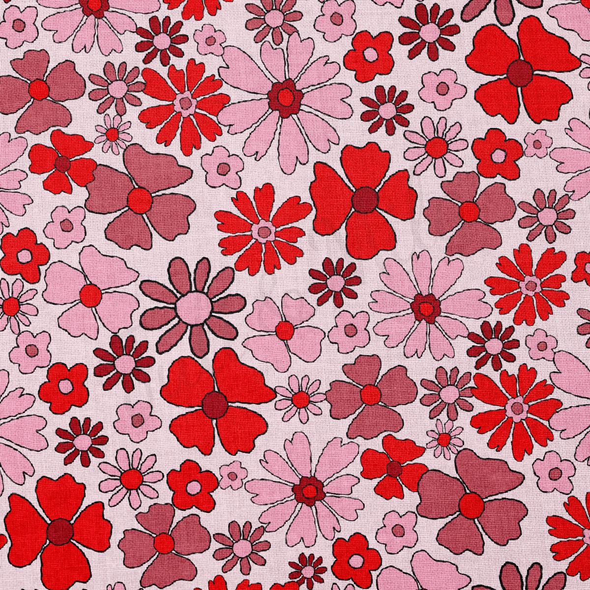 100% Cotton Fabric By the Yard Printed in USA Cotton Sateen -  Cotton CTN1097 Valentine's Day