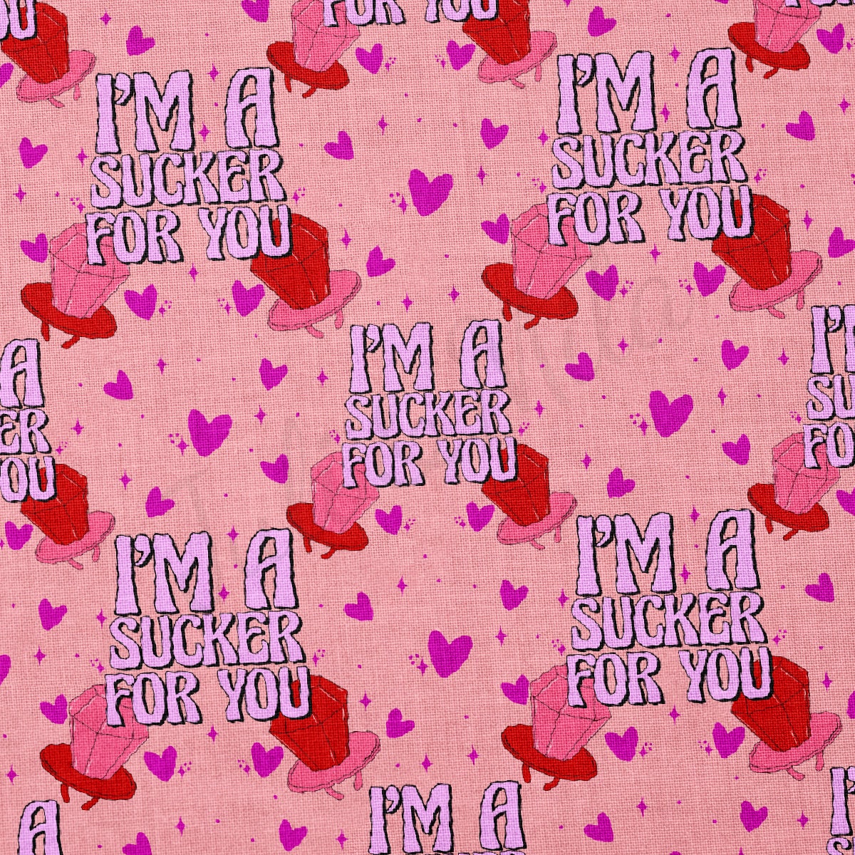 100% Cotton Fabric By the Yard Printed in USA Cotton Sateen -  Cotton CTN1213 Valentine's Day
