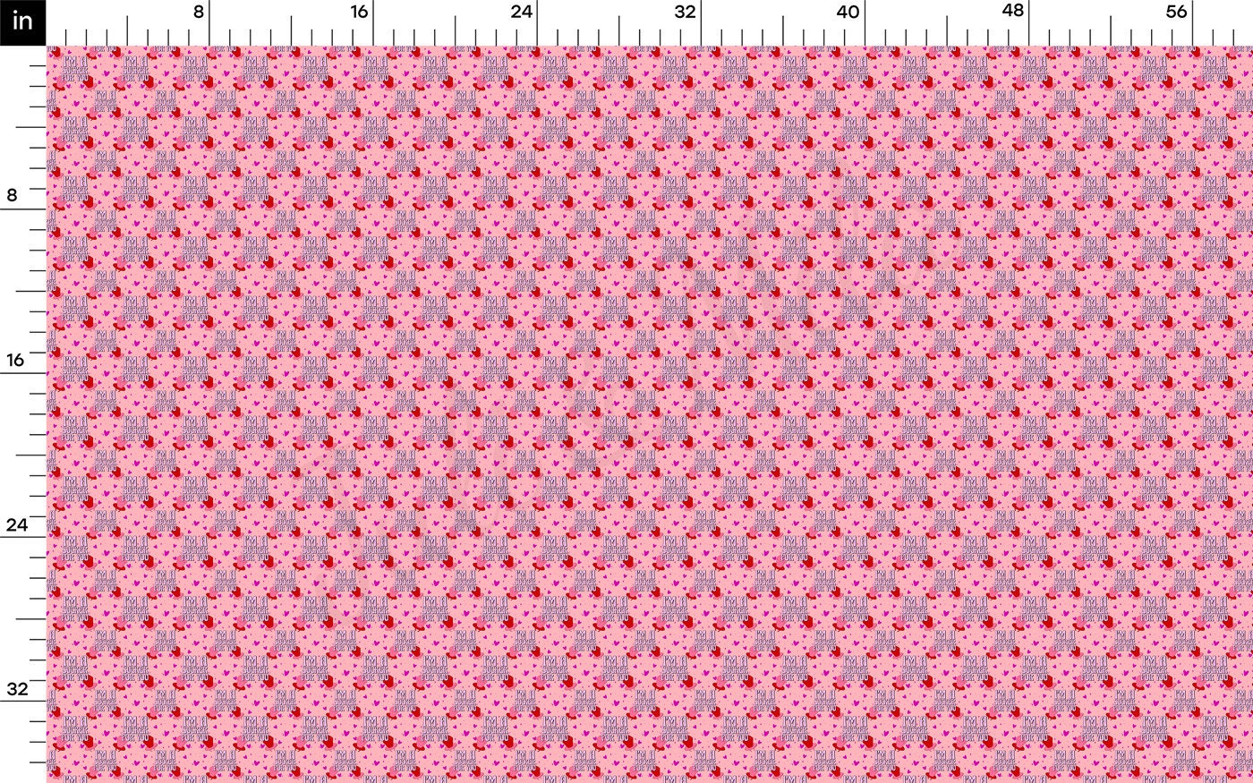 100% Cotton Fabric By the Yard Printed in USA Cotton Sateen -  Cotton CTN1213 Valentine's Day