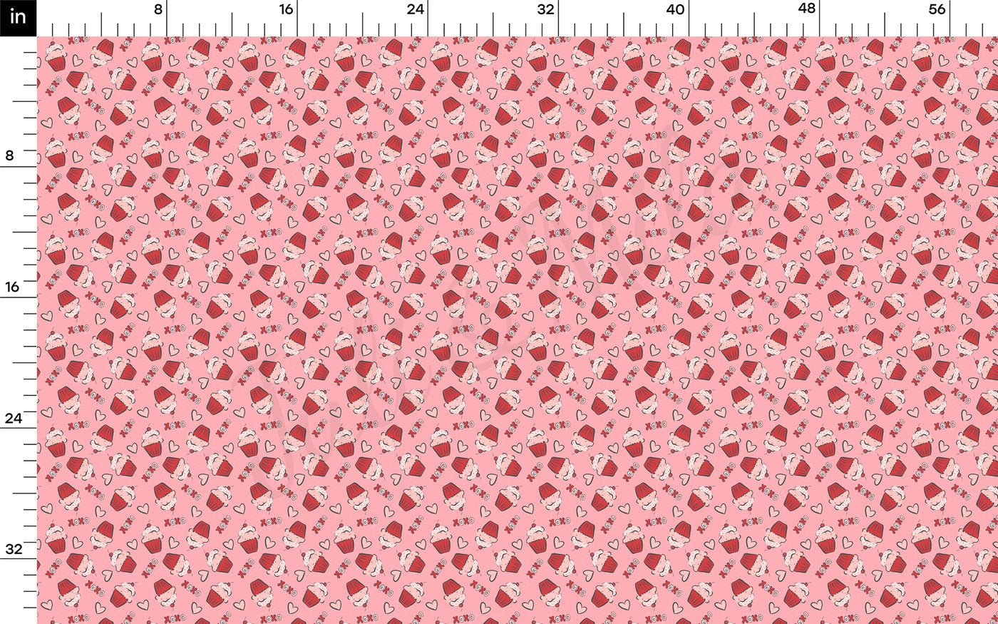 100% Cotton Fabric By the Yard Printed in USA Cotton Sateen -  Cotton CTN1216 Valentine's Day