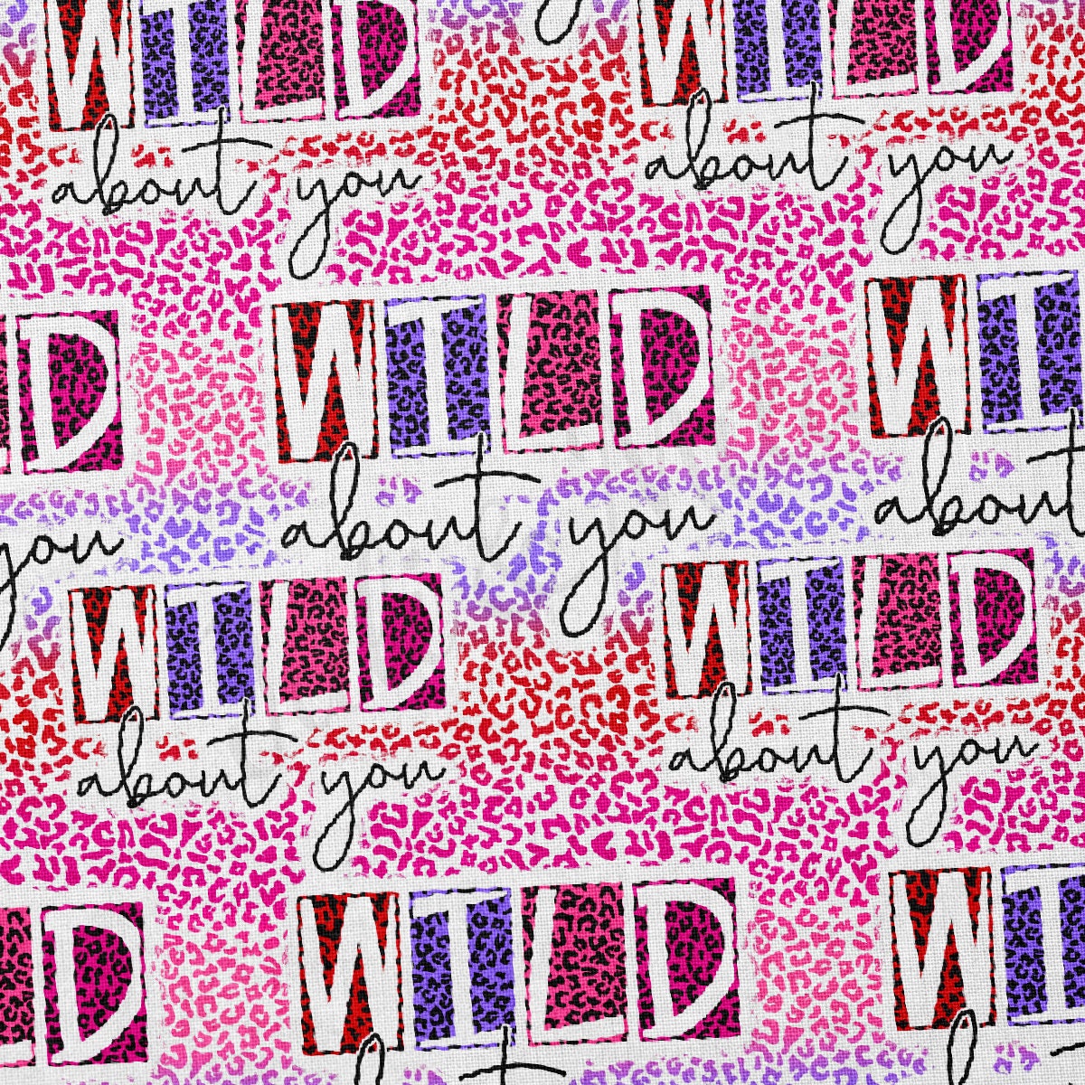100% Cotton Fabric By the Yard Printed in USA Cotton Sateen -  CottonCTN1217 Valentine's Day