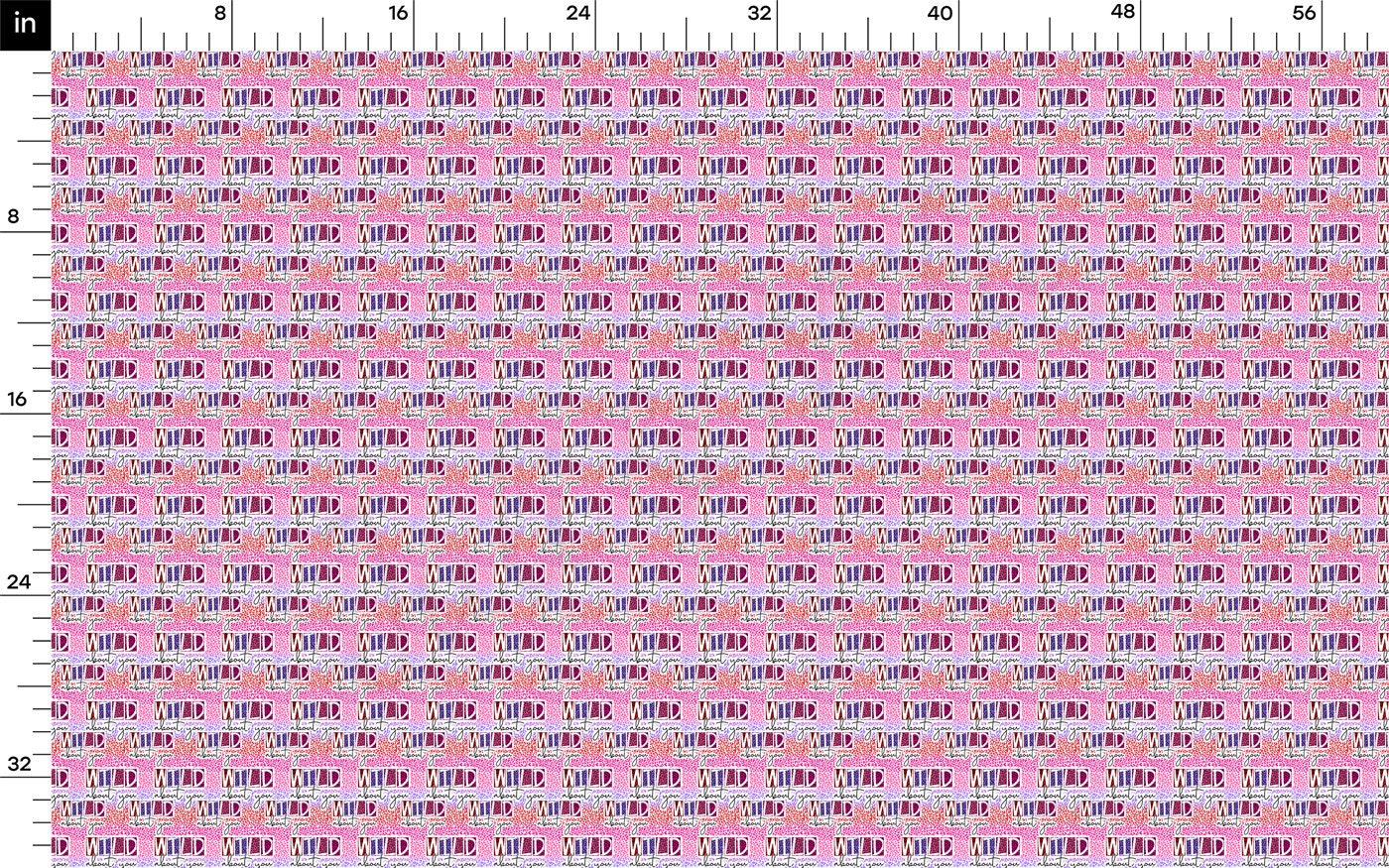 100% Cotton Fabric By the Yard Printed in USA Cotton Sateen -  CottonCTN1217 Valentine's Day