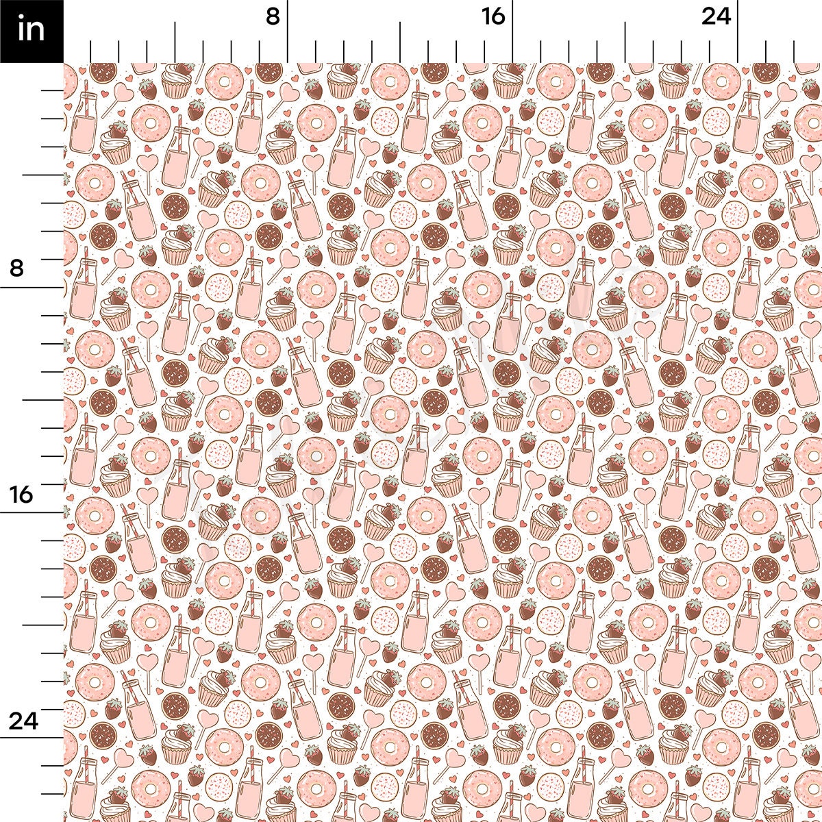 100% Cotton Fabric By the Yard Printed in USA Cotton Sateen -  Cotton CTN1222 Valentine's Day