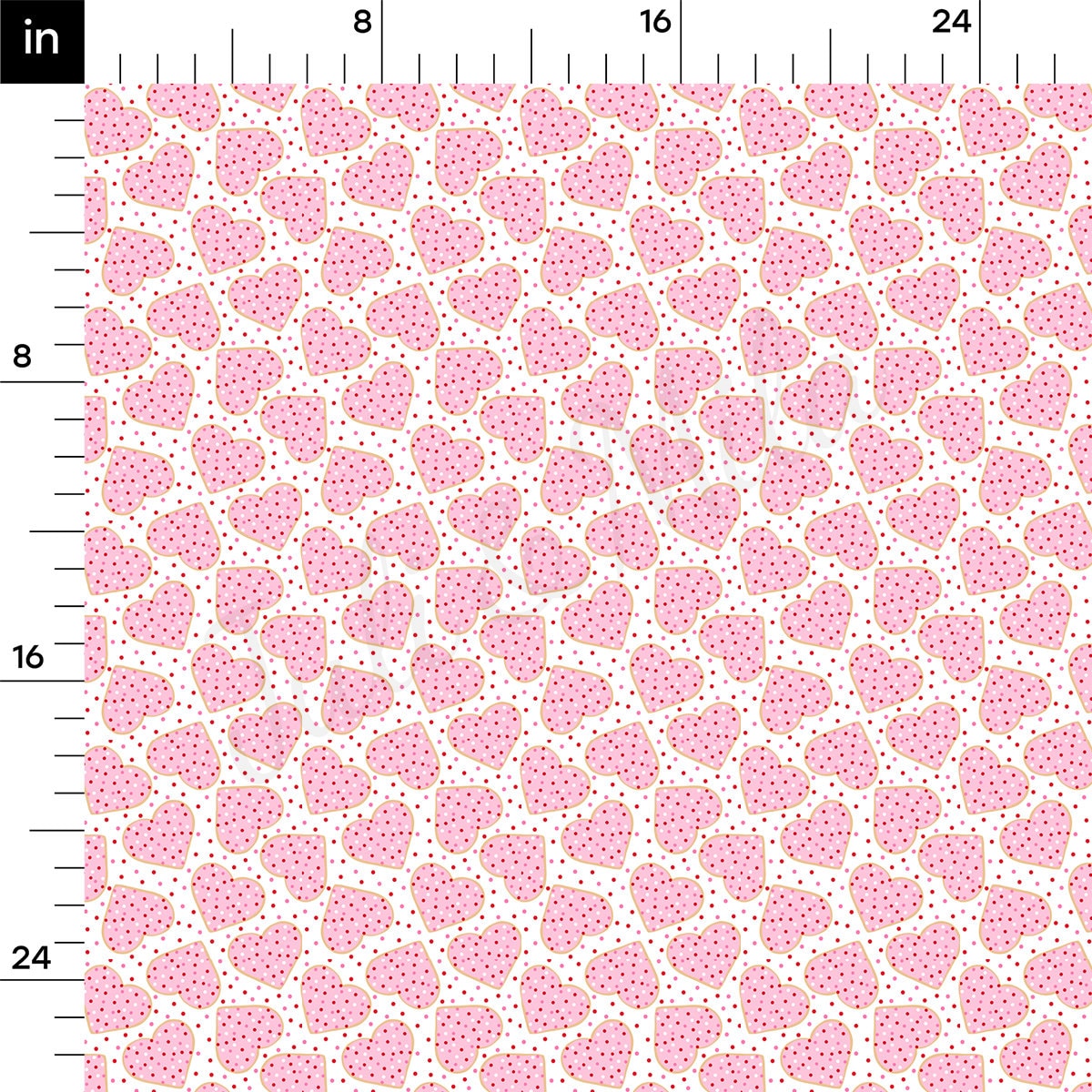 100% Cotton Fabric By the Yard Printed in USA Cotton Sateen -  Cotton CTN1224 Valentine's Day
