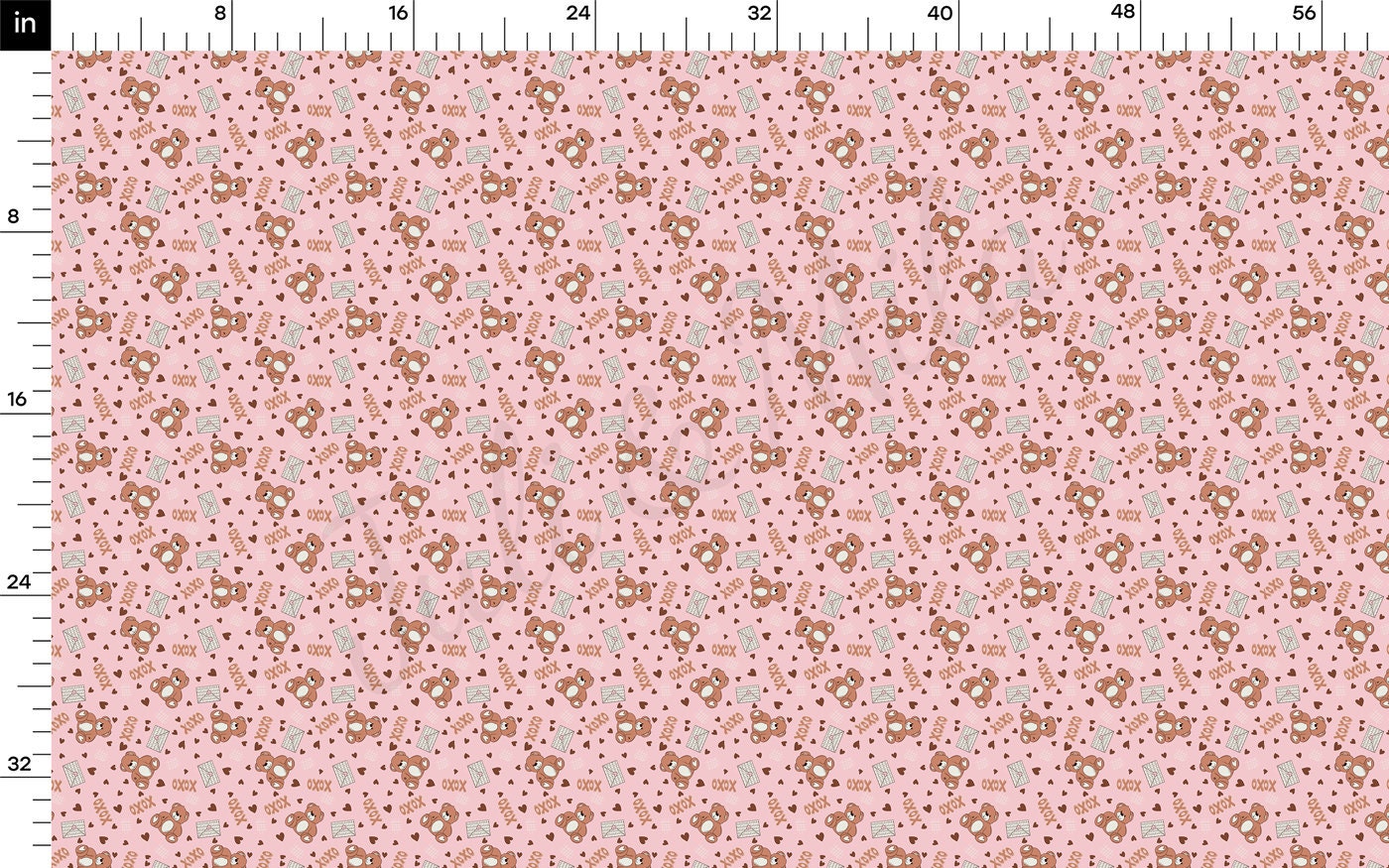 100% Cotton Fabric By the Yard Printed in USA Cotton Sateen -  Cotton CTN1231 Valentine's Day