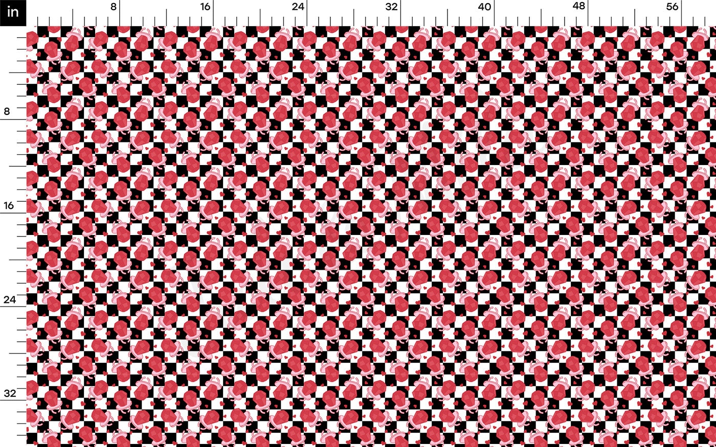 100% Cotton Fabric By the Yard Printed in USA Cotton Sateen -  Cotton CTN1243 Valentine's Day