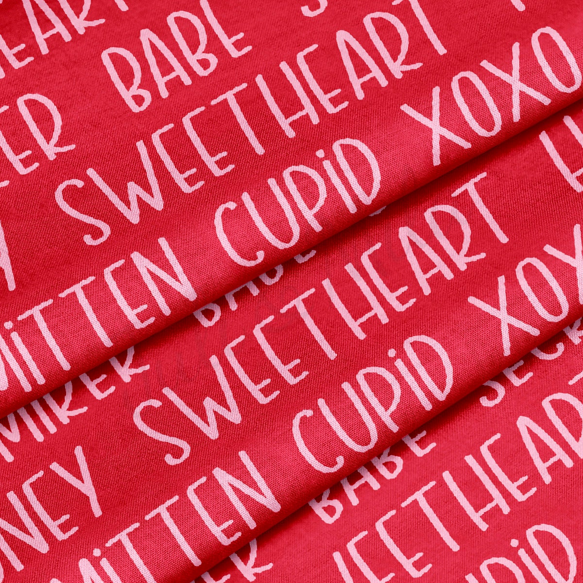 100% Cotton Fabric By the Yard Printed in USA Cotton Sateen -  Cotton CTN1244 Valentine's Day