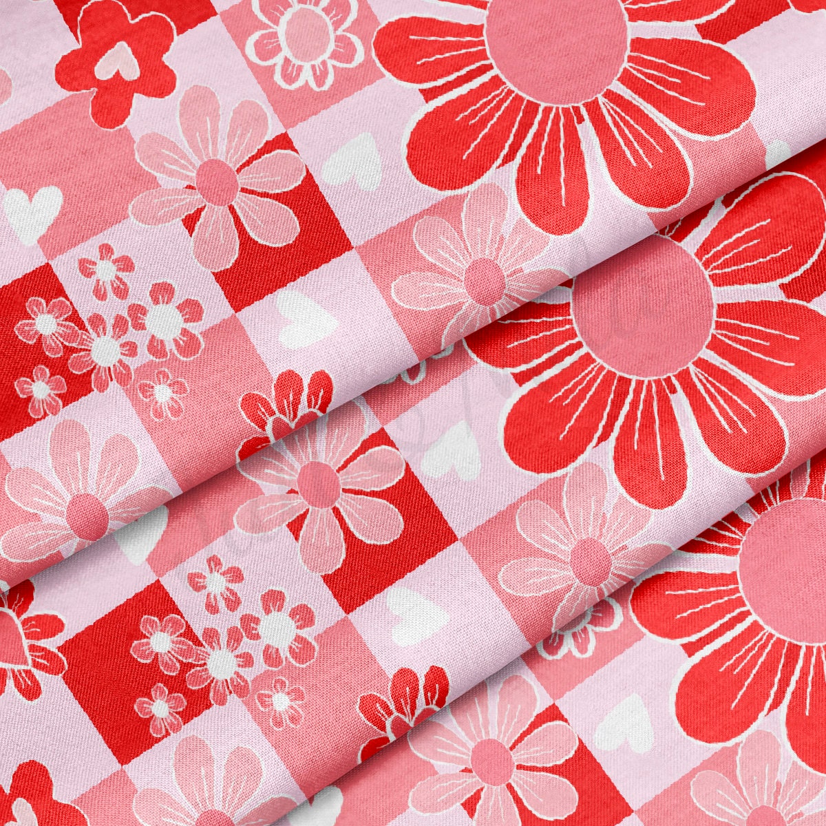 100% Cotton Fabric By the Yard Printed in USA Cotton Sateen -  Cotton CTN1247 Valentine's Day