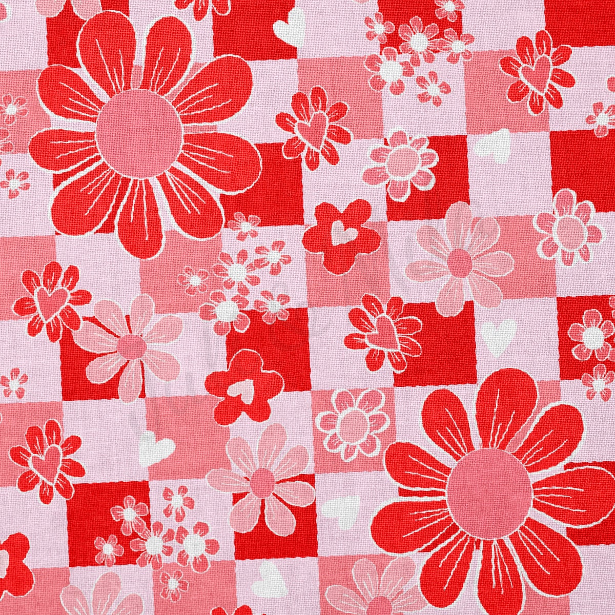 100% Cotton Fabric By the Yard Printed in USA Cotton Sateen -  Cotton CTN1247 Valentine's Day