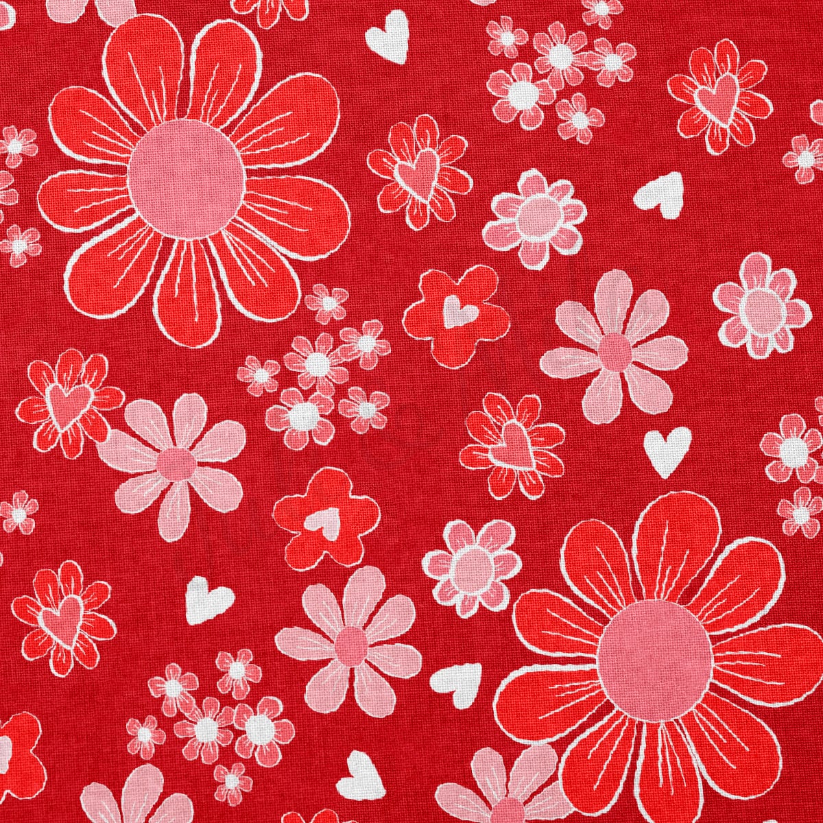 100% Cotton Fabric By the Yard Printed in USA Cotton Sateen -  Cotton CTN1248 Valentine's Day
