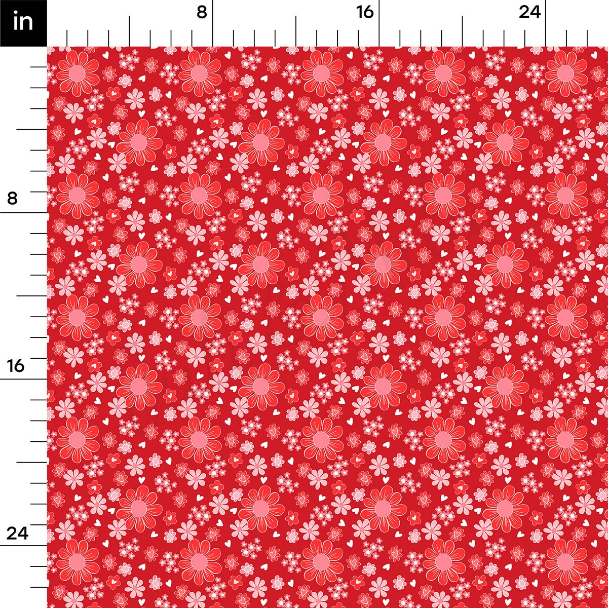 100% Cotton Fabric By the Yard Printed in USA Cotton Sateen -  Cotton CTN1248 Valentine's Day