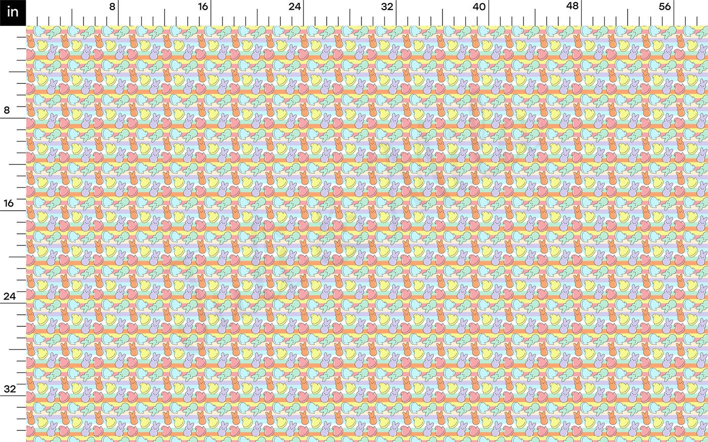100% Cotton Fabric By the Yard Printed in USA Cotton Sateen -  Cotton CTN1257 Easter