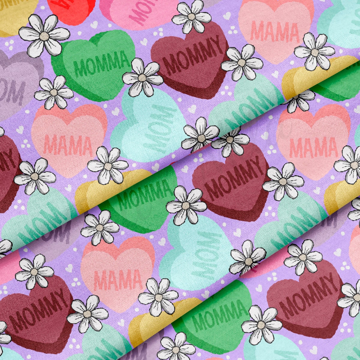 100% Cotton Fabric By the Yard Printed in USA Cotton Sateen -  Cotton CTN1263 Valentine's Day