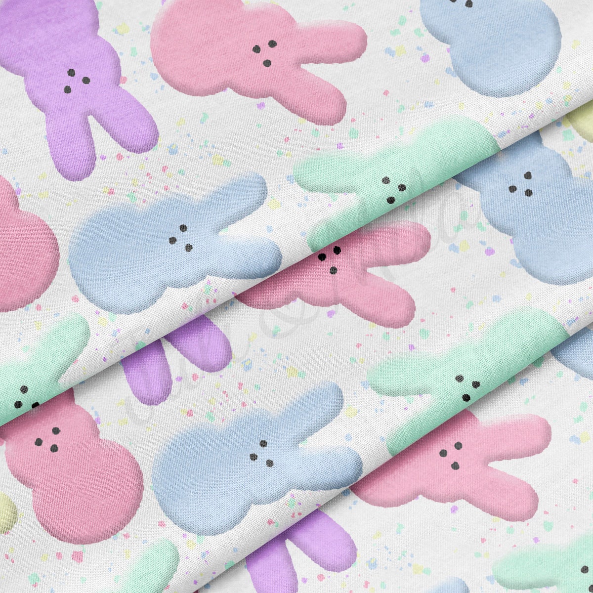 100% Cotton Fabric By the Yard Printed in USA Cotton Sateen -  Cotton CTNEast76 Easter