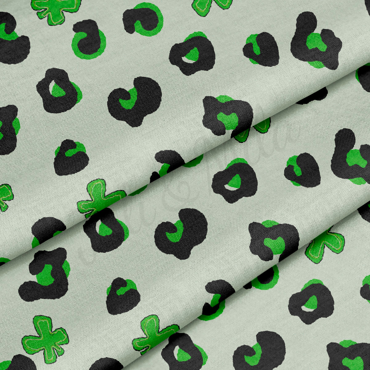 100% Cotton Fabric By the Yard Printed in USA Cotton Sateen -  Cotton CTNPaintsmear66 St. Patrick's Day