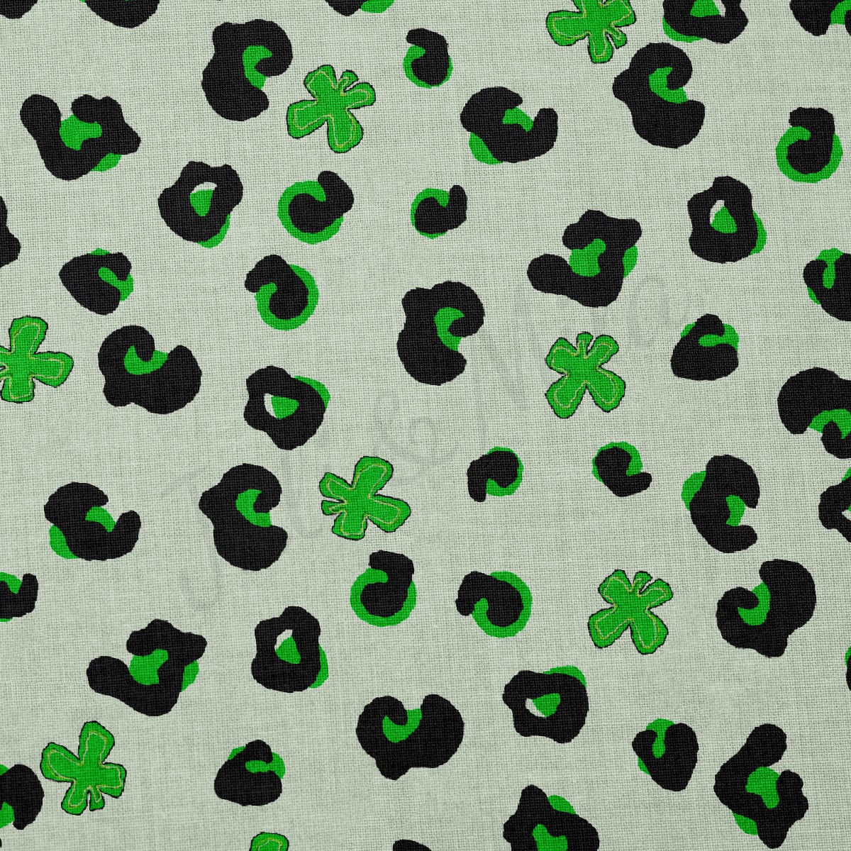 100% Cotton Fabric By the Yard Printed in USA Cotton Sateen -  Cotton CTNPaintsmear66 St. Patrick's Day