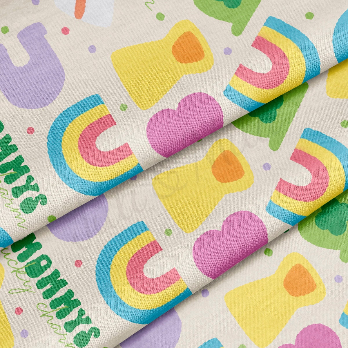 100% Cotton Fabric By the Yard Printed in USA Cotton Sateen -  Cotton CTNPatrick36 St. Patrick's Day