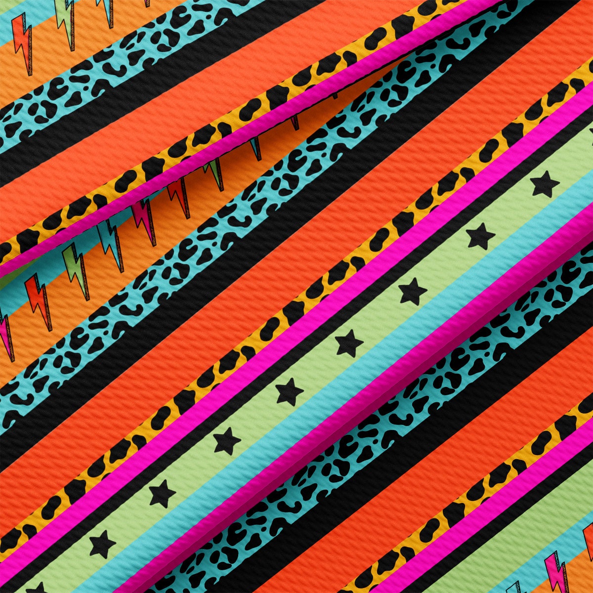 a close up of a multicolored pattern with stars