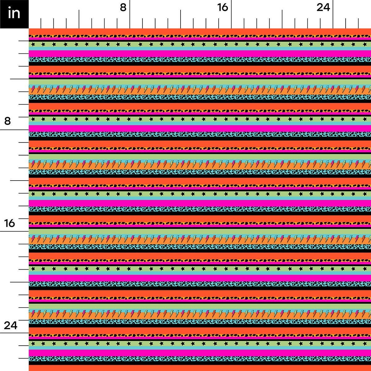 a line of lines with different colors and sizes