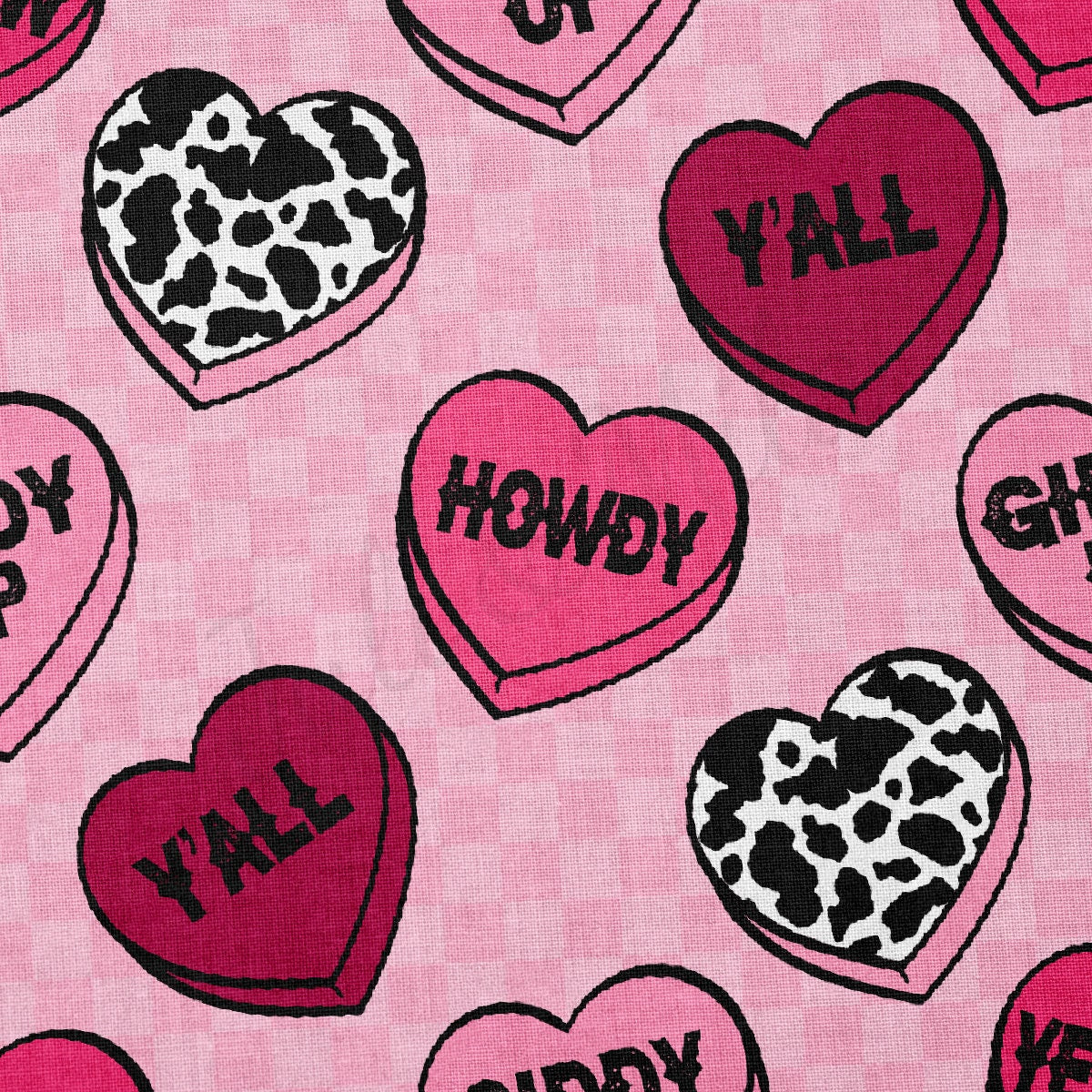 100% Cotton Fabric By the Yard Printed in USA Cotton Sateen -  Cotton CTN1319 Valentine's Day