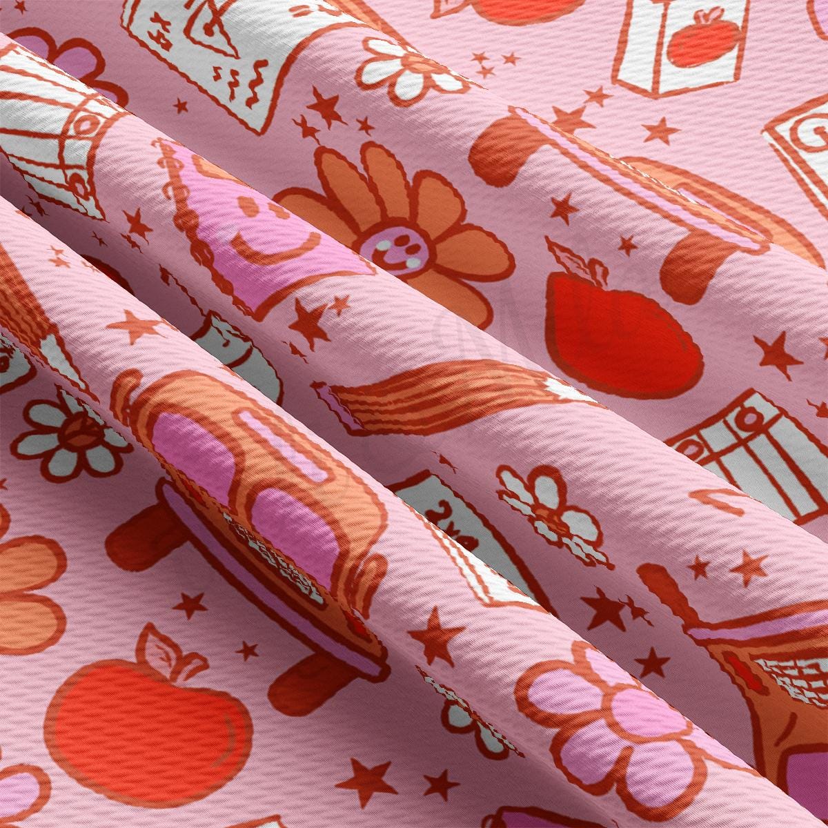 a close up of a pink background with a pattern
