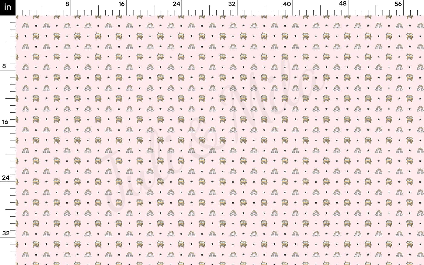 a pink wall with elephants on it