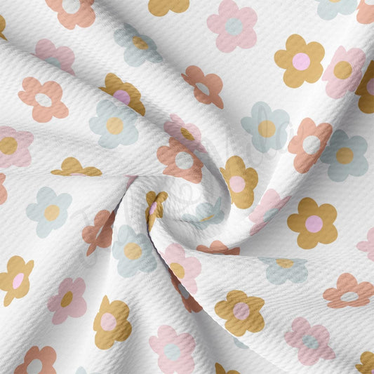 a close up of a flower print fabric