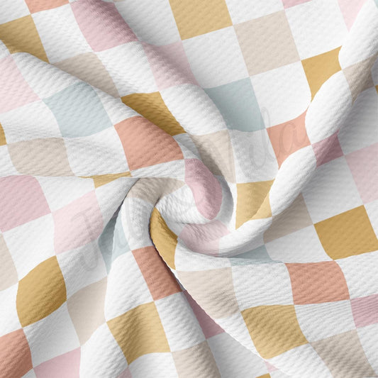 a close up of a checkered fabric