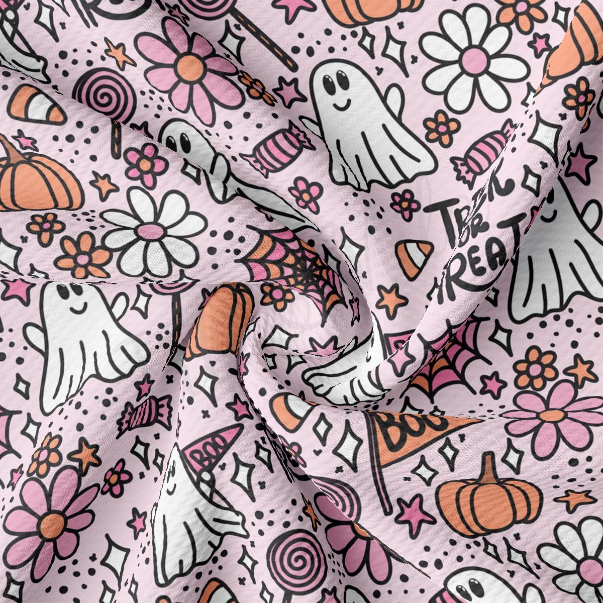 a close up of a pink and white fabric