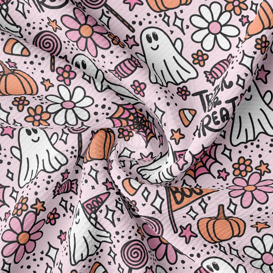 a close up of a pink and white fabric