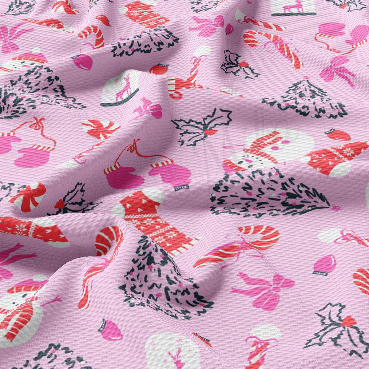a pink background with a pattern of cats