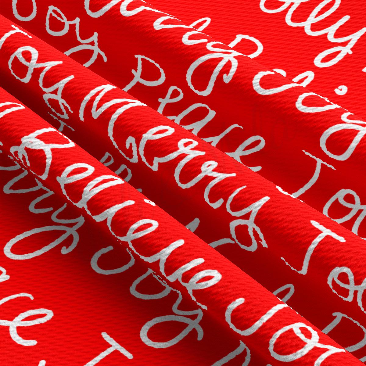 a close up of a red background with white letters