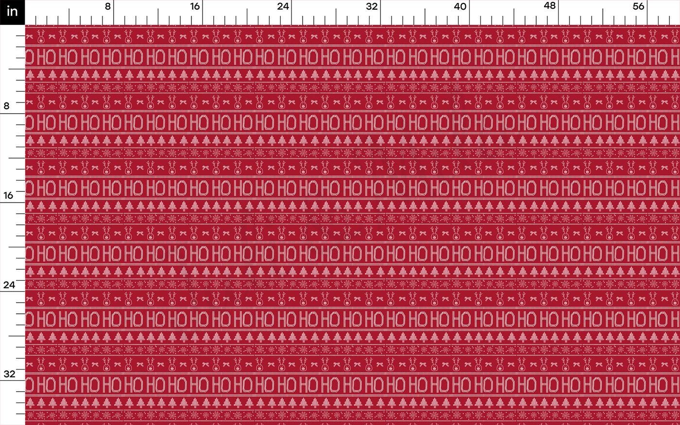 a red and white pattern on a red background