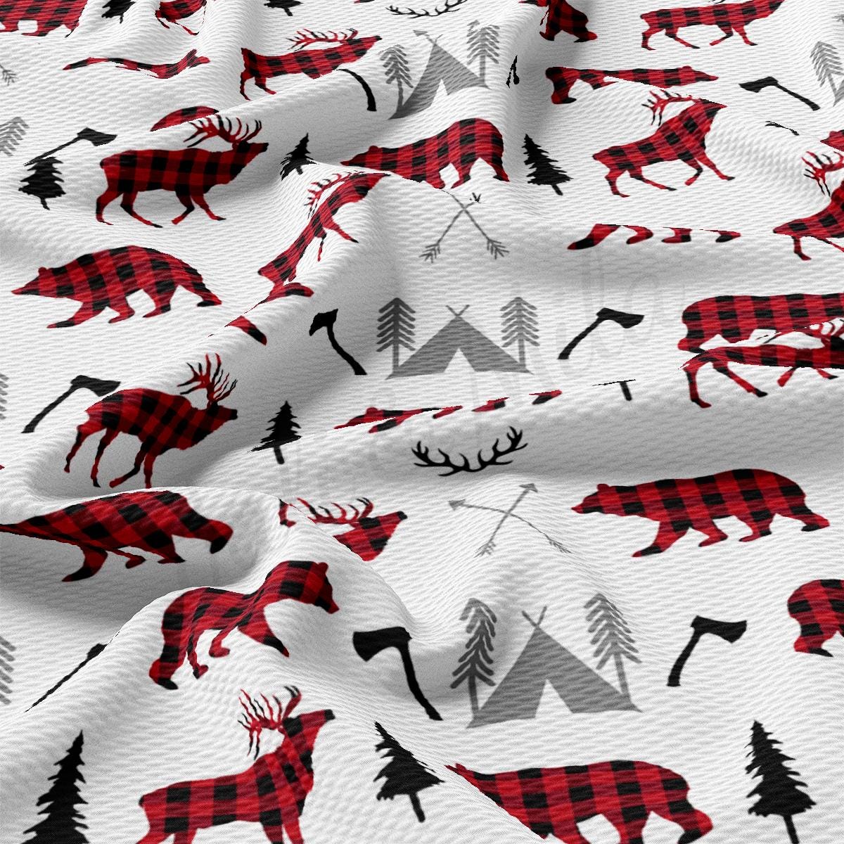 a red and black pattern on a white background