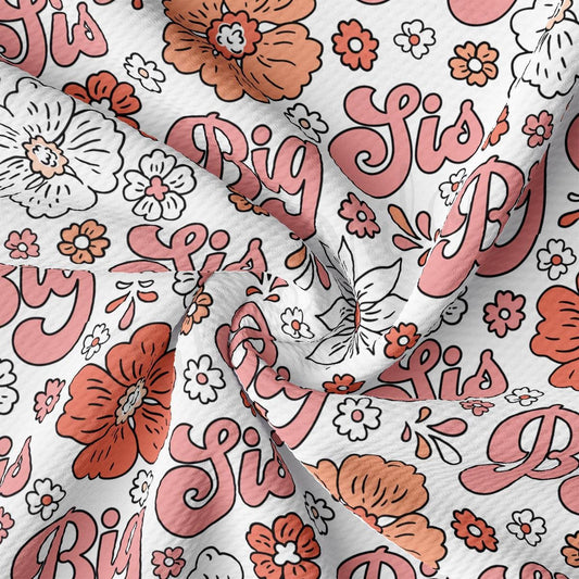 a close up of a white and red flowered fabric