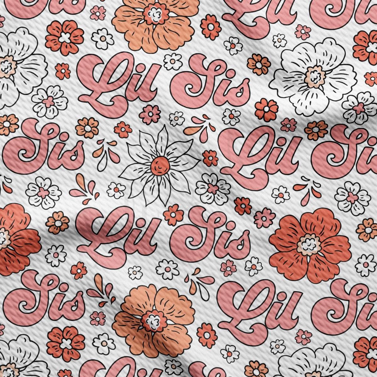 a white background with red and orange flowers