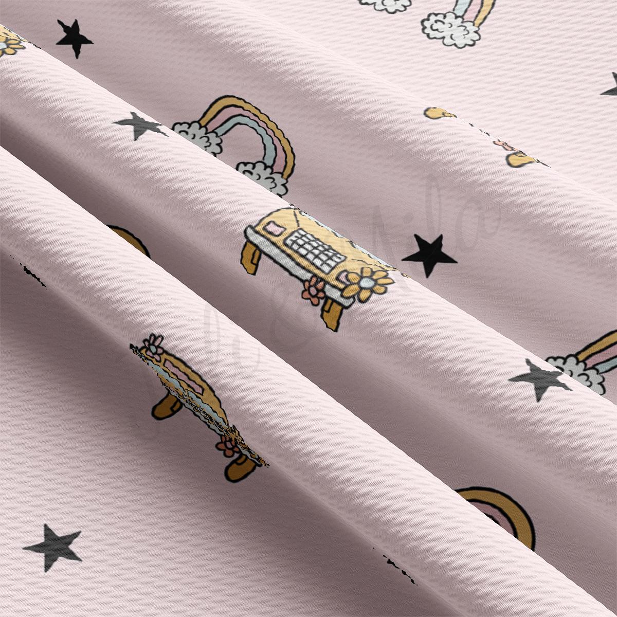 a close up of a pink background with stars