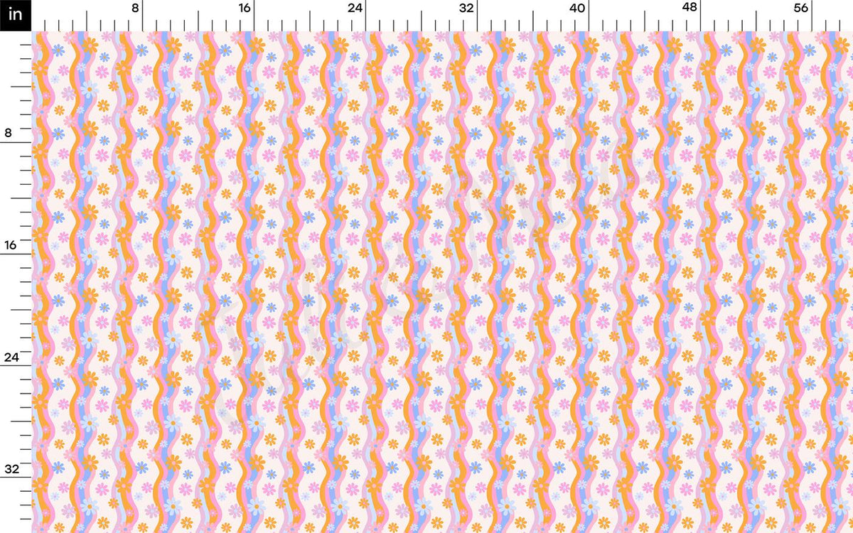 a ruler with a pattern on it
