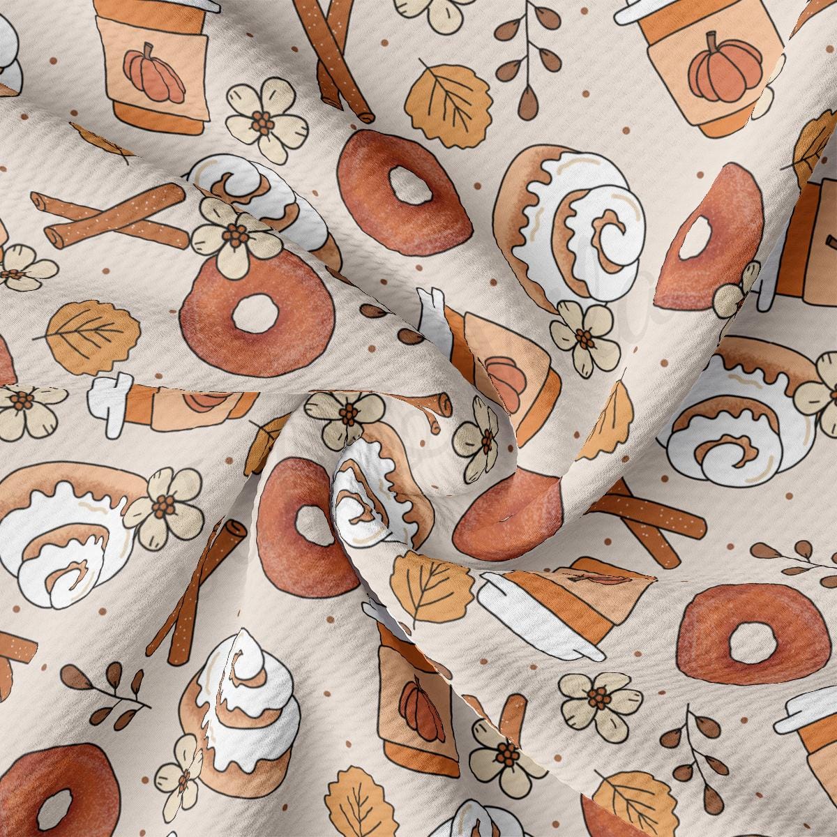 a pattern of donuts and donuts on a white background