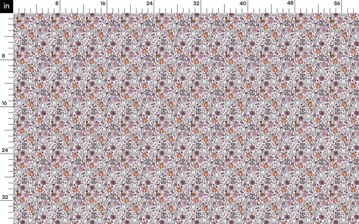 a ruler with a flower pattern on it