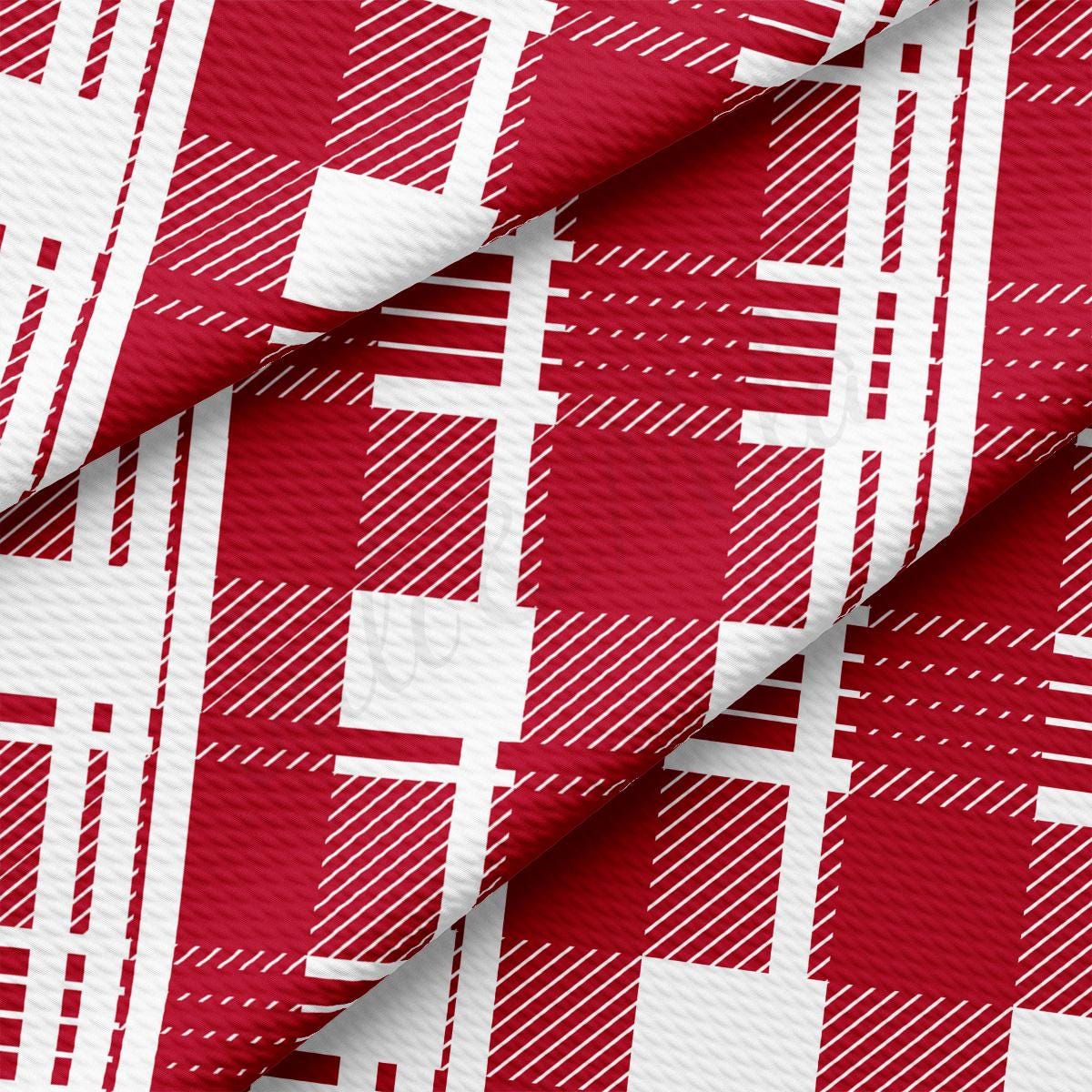 a red and white checkered fabric